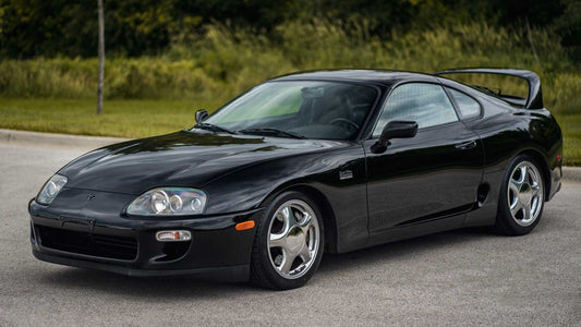 picture of a black mk4 toyota supra