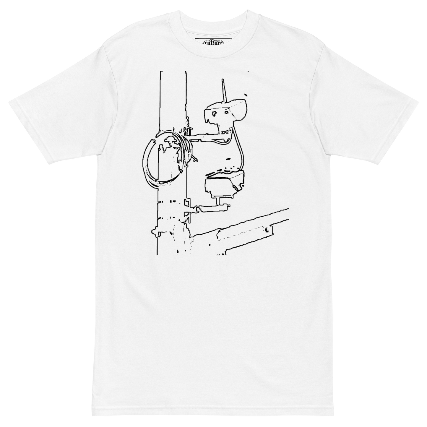 Speeding Camera White Tee