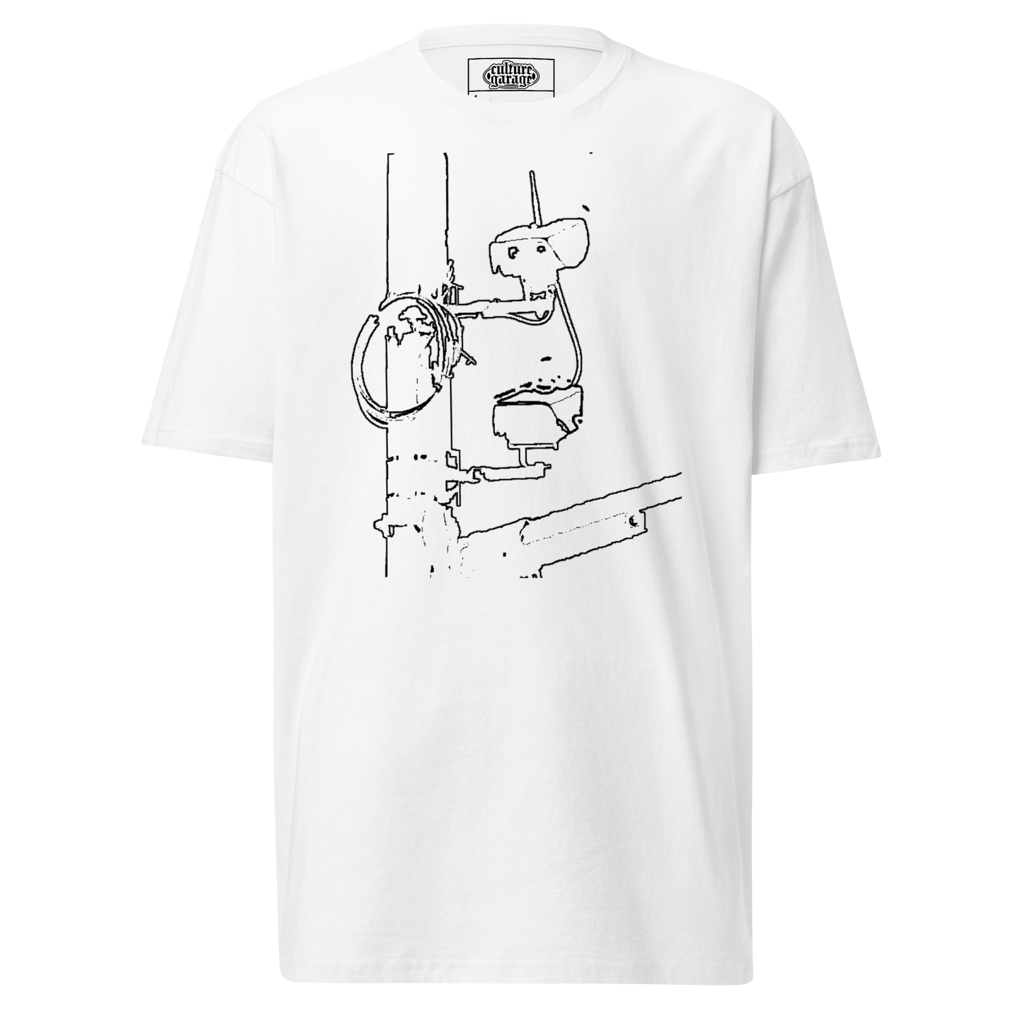 Speeding Camera White Tee