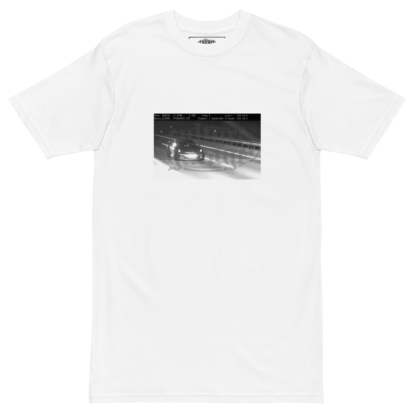 Caught White Tee