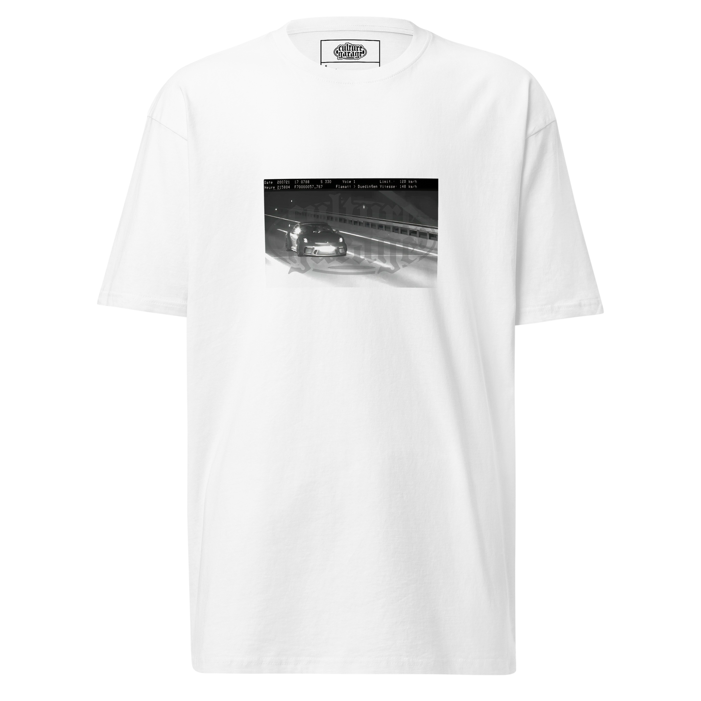 Caught White Tee