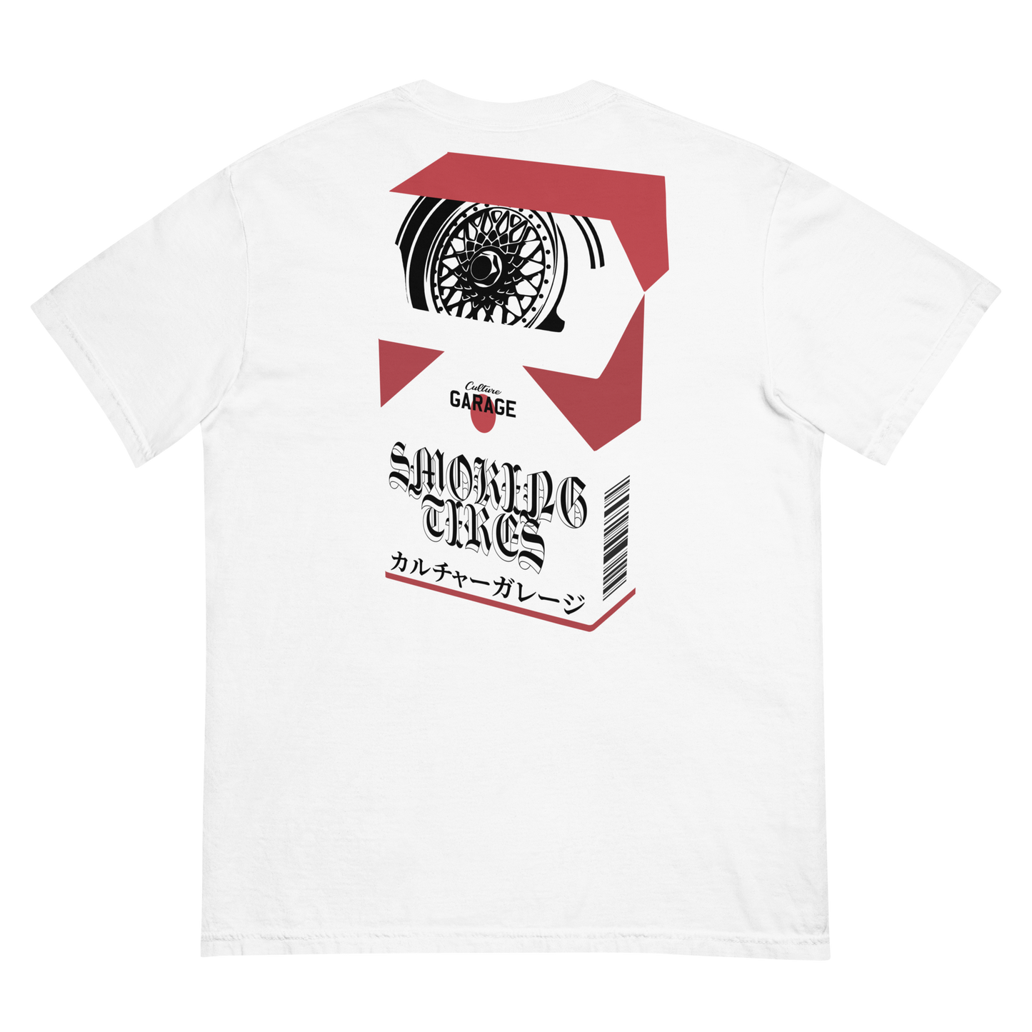 Smoking Tires Tee in White