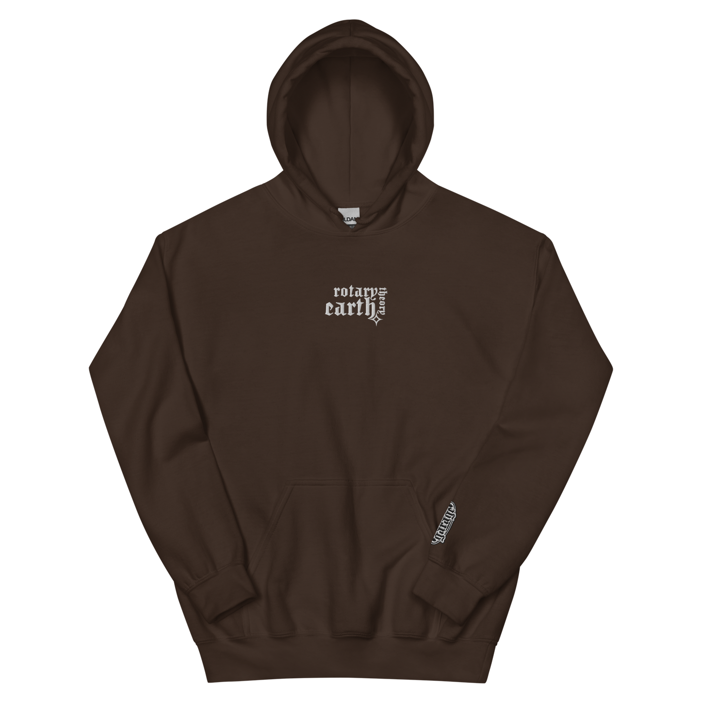 Rotary Earth Theory Hoodie in Dark Brown