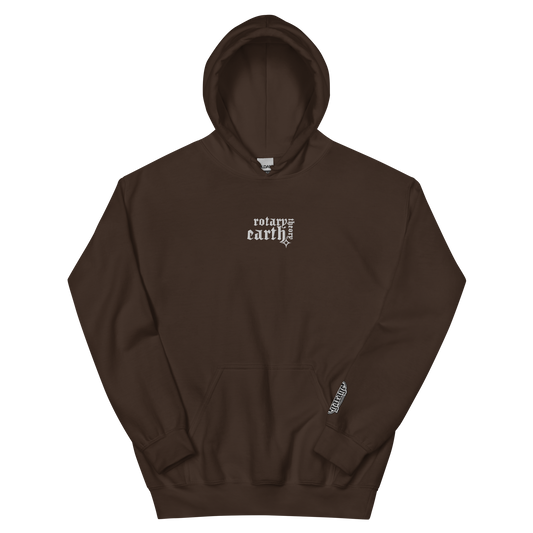 Rotary Earth Theory Hoodie in Dark Brown